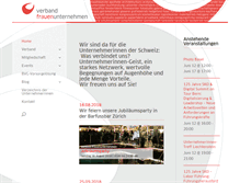 Tablet Screenshot of frauenunternehmen.ch